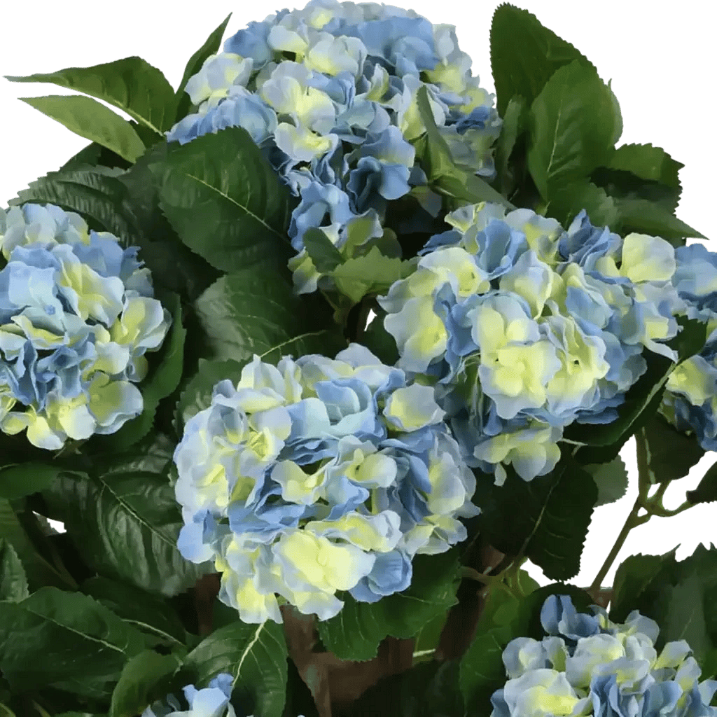 Closeup af Kunstig Hortensia H: 65 cm.