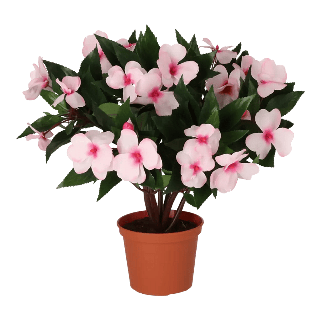Kunstig flittiglise rosa - H: 31 cm.