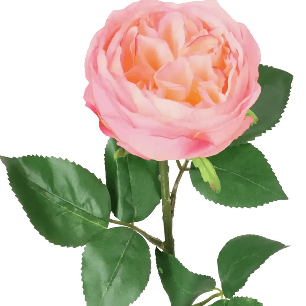 Closeup af Kunstig Rose L: 48 cm.