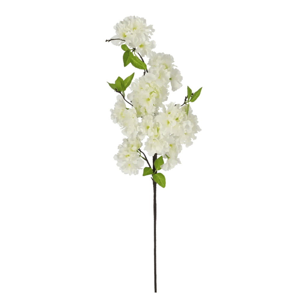 Kunstig cremefarvet blossom stilk L: 86 cm.