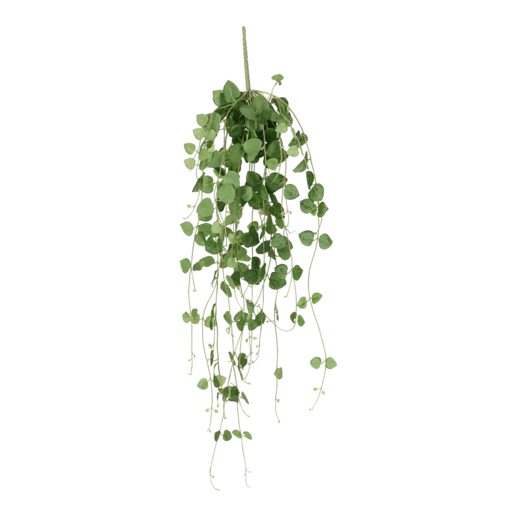 Kunstig hjerteranke lys grøn - L: 50 cm.