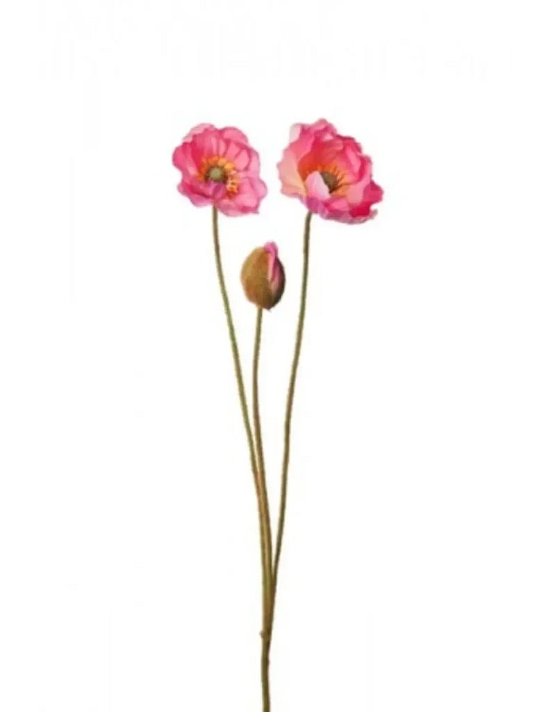 Kunstig Valmue H: 75 cm.