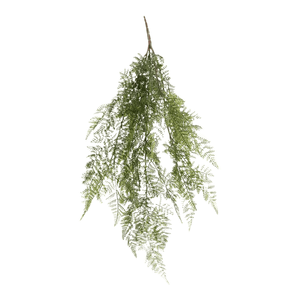 Kunstig bregne hængeplante - L: 60 cm.