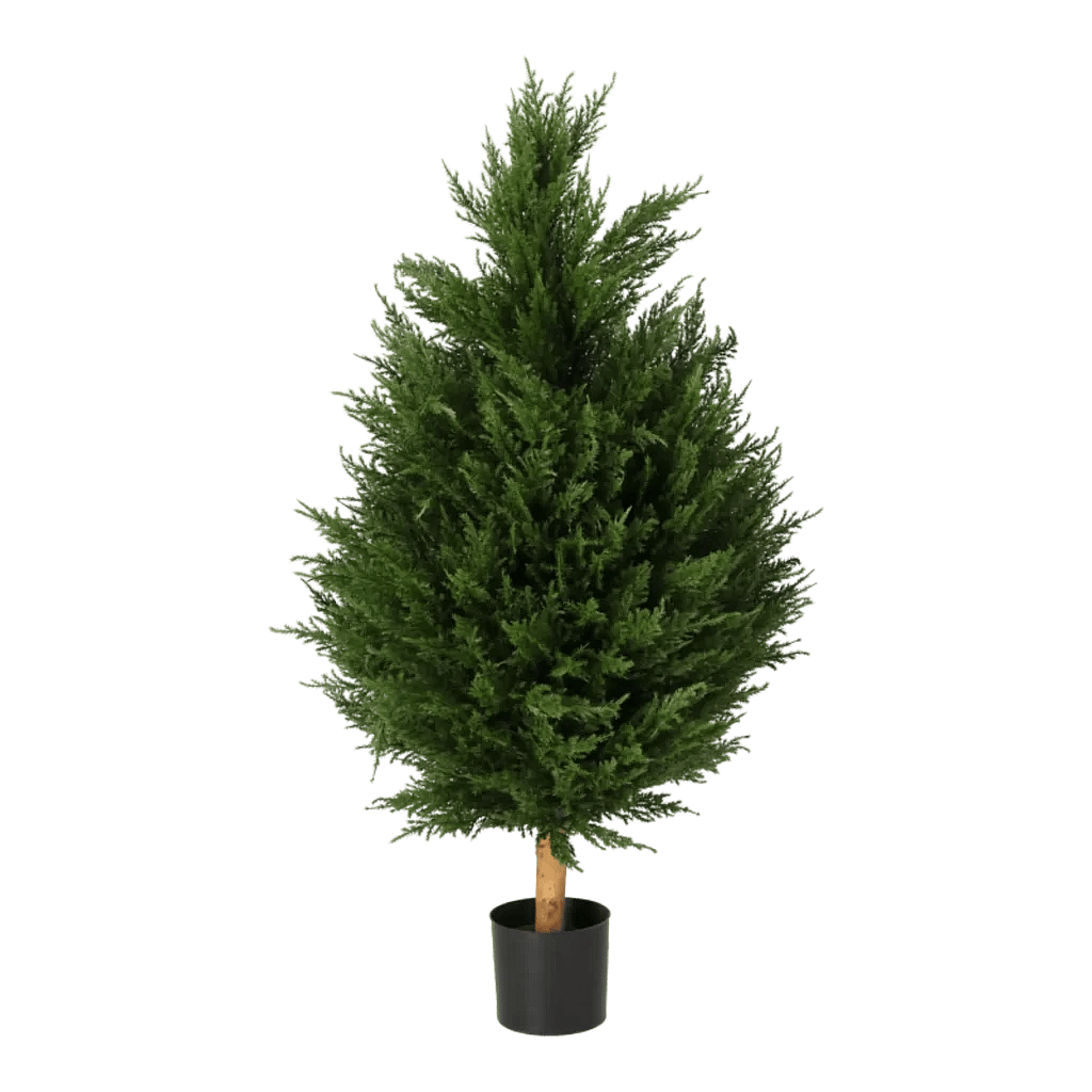 Kunstig cypress kegletræ - H: 110 cm.