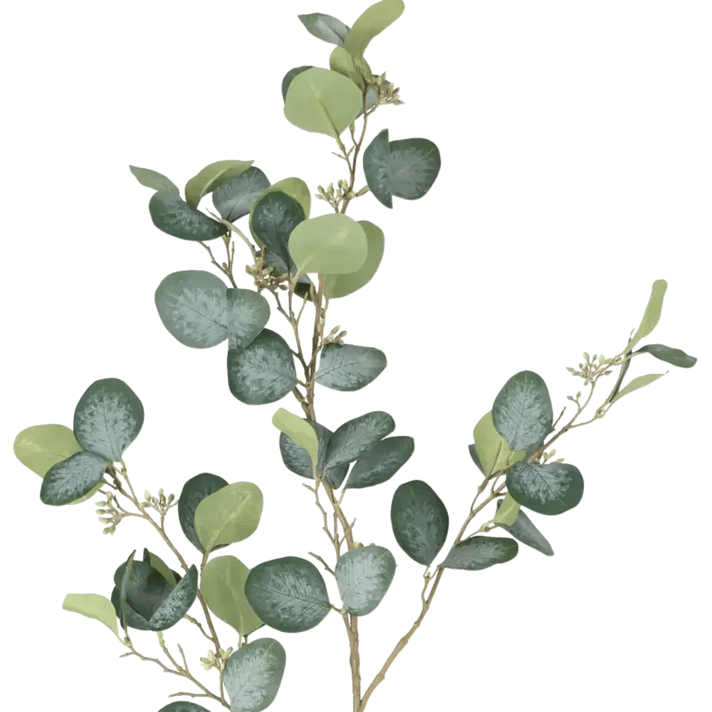 Closeup af Kunstig Eucalyptus L: 100 cm.