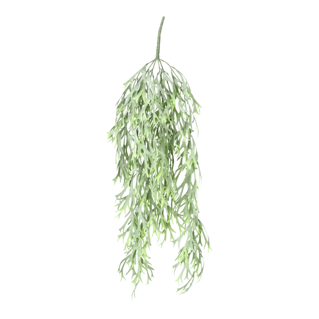 Kunstig Staghorn hængeplante L: 65 cm.