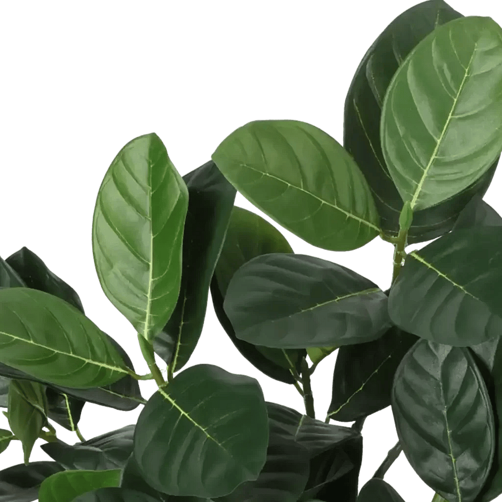 Closeup af Kunstig artocarpus busk - H: 48 cm.