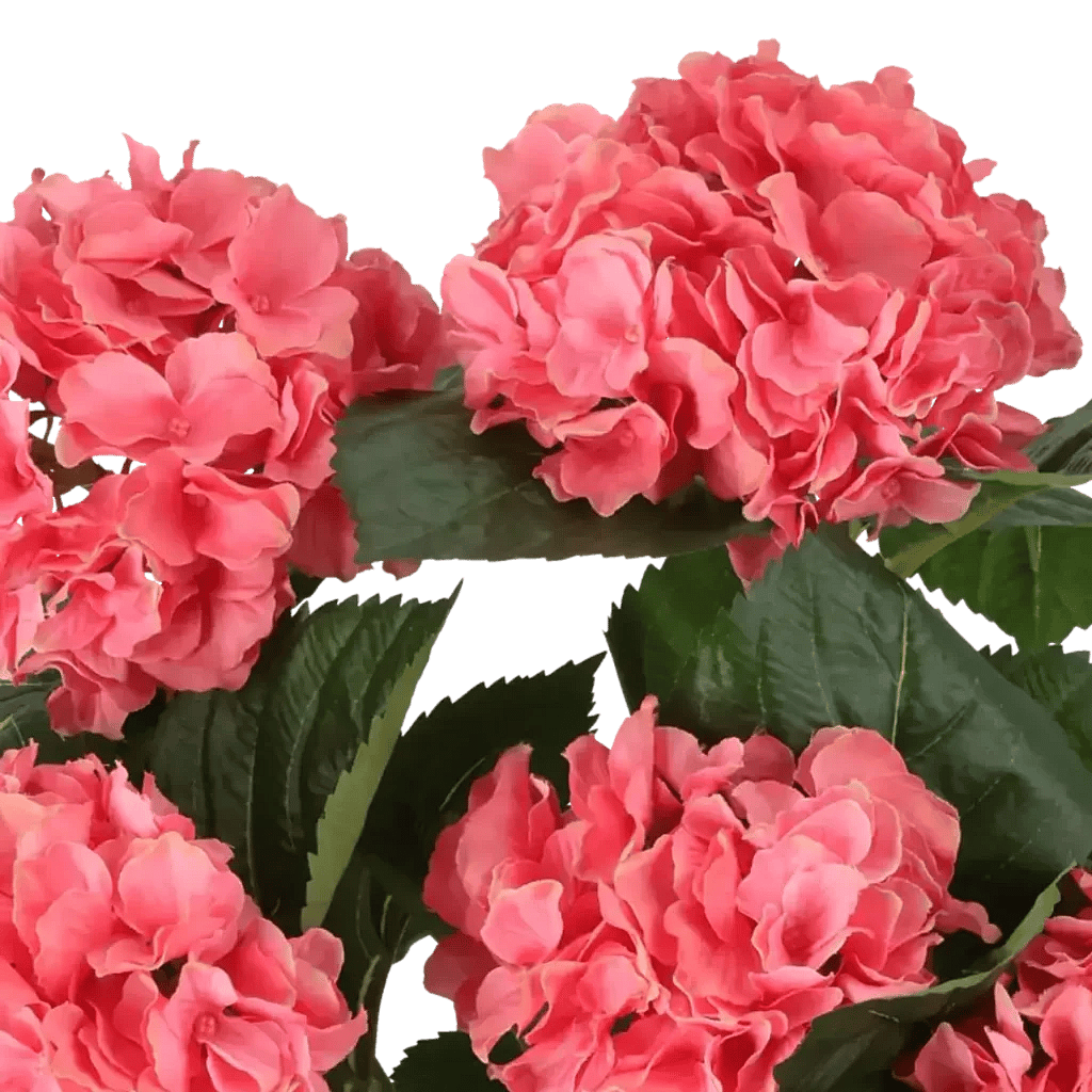 Closeup af Kunstig Hortensia H: 41 cm.