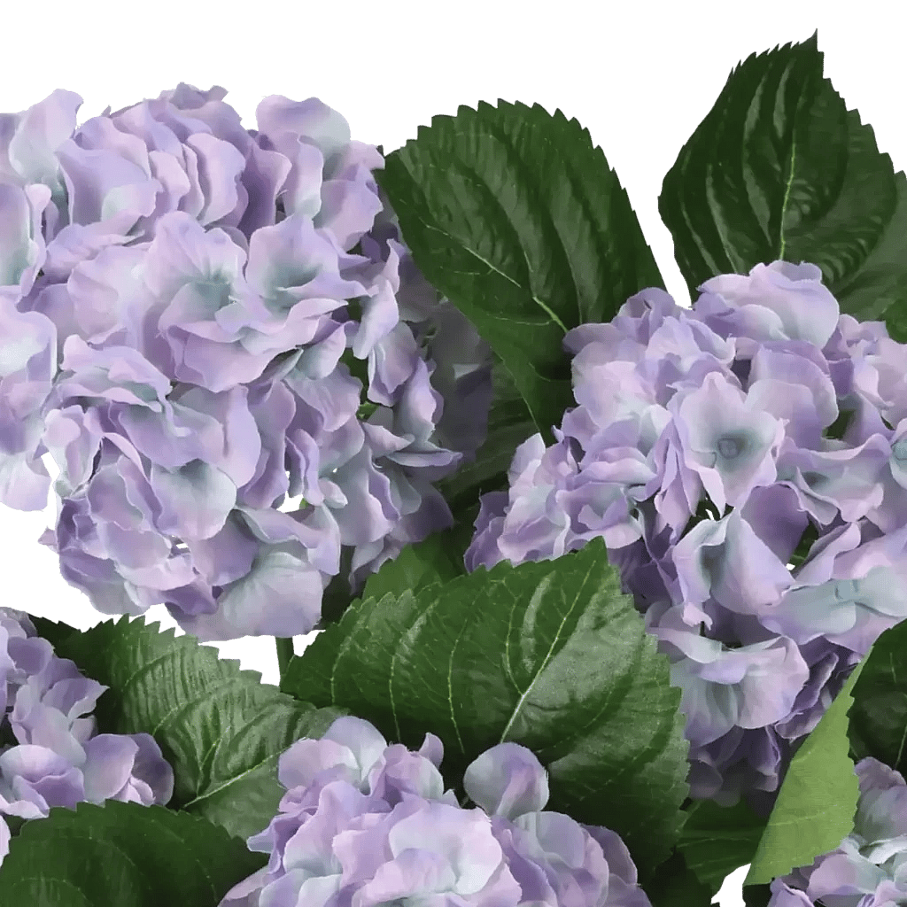 Closeup af Kunstig Hortensia H: 41 cm.