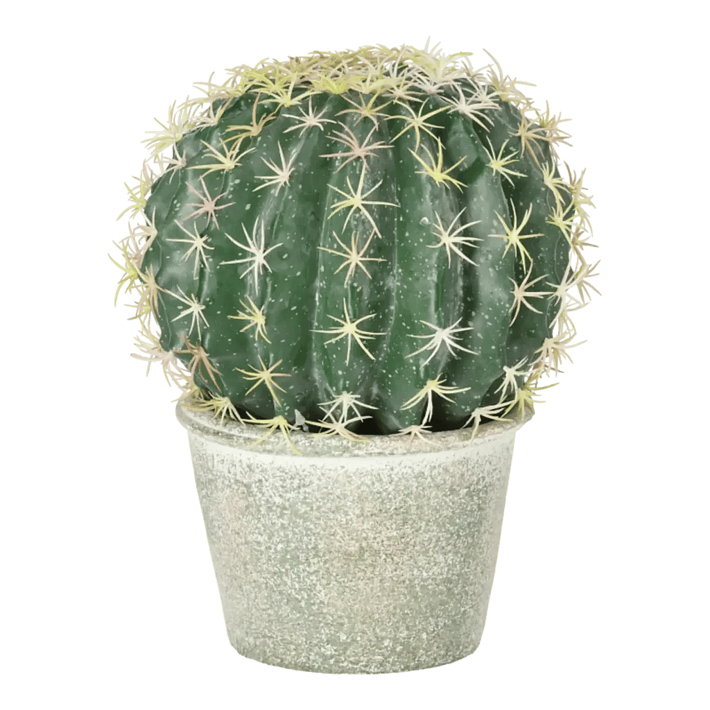 Kunstig Kugleformet Kaktus H: 25 cm.