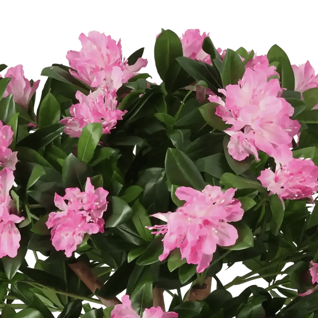 Closeup af Kunstig Rhododendron H: 85 cm.