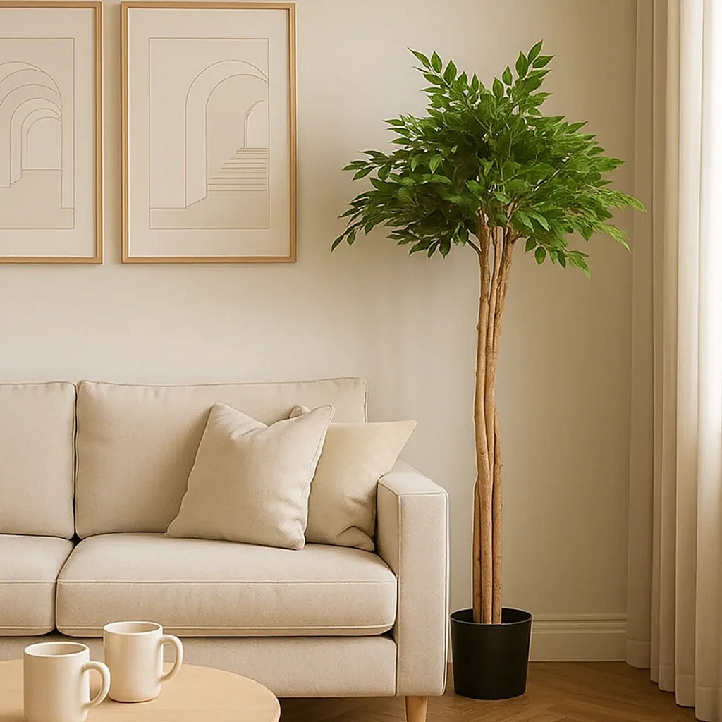 Kunstig Mini Ficus Natasja Paraply H: 135 cm.