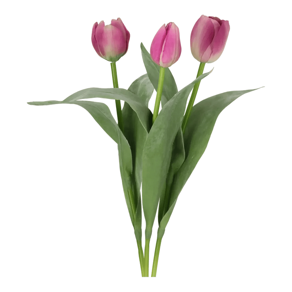 Kunstig tulipan mix lilla - L: 36 cm.