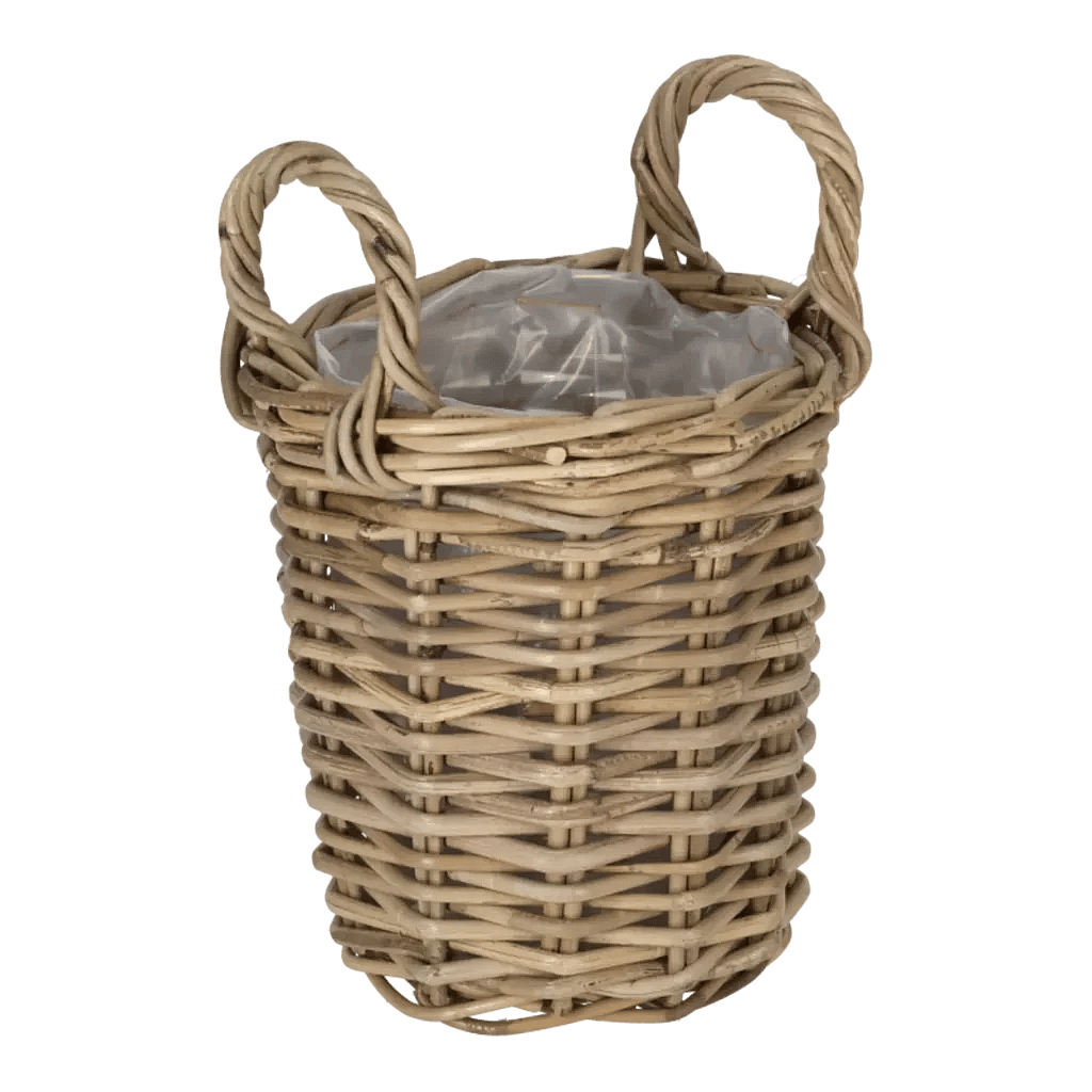 Rattan kurv rund Lille.