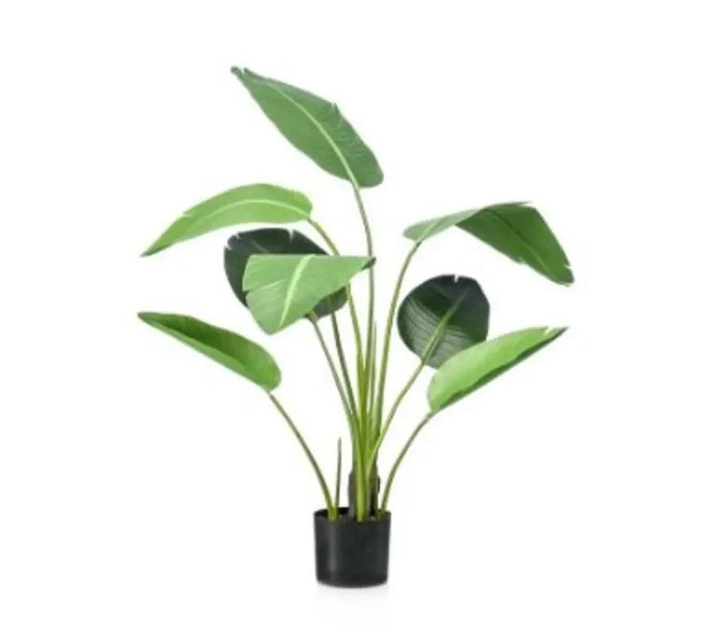 Kunstig Strelitzia - H: 120 cm.