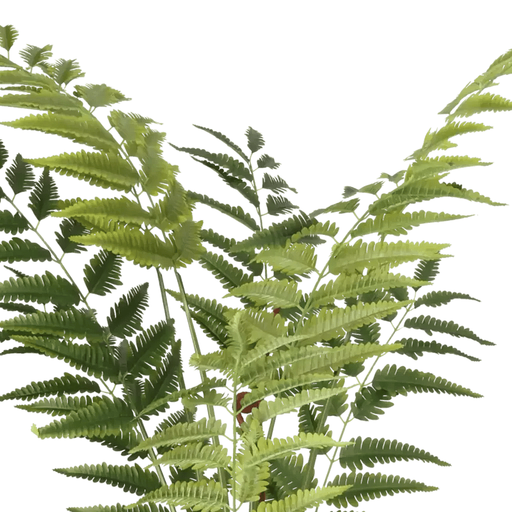 Closeup af Kunstig Bregne H: 150 cm.