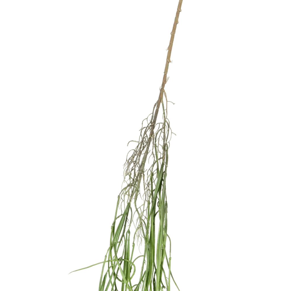 Closeup af Kunstig græs hængeplante L: 145 cm.