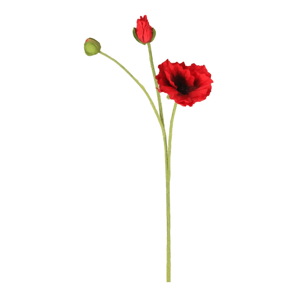 Kunstig Valmue L: 60 cm.