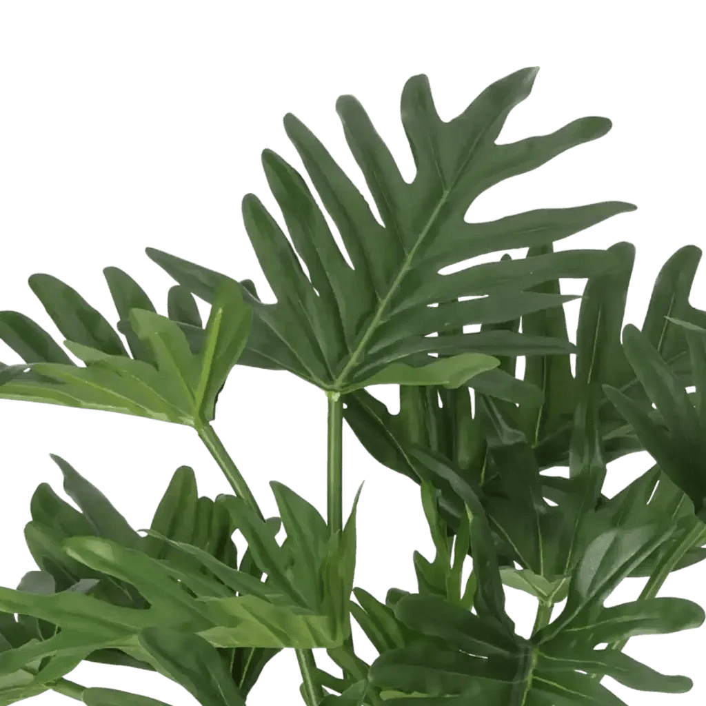 Closeup af Kunstig Philodendron H: 43 cm.