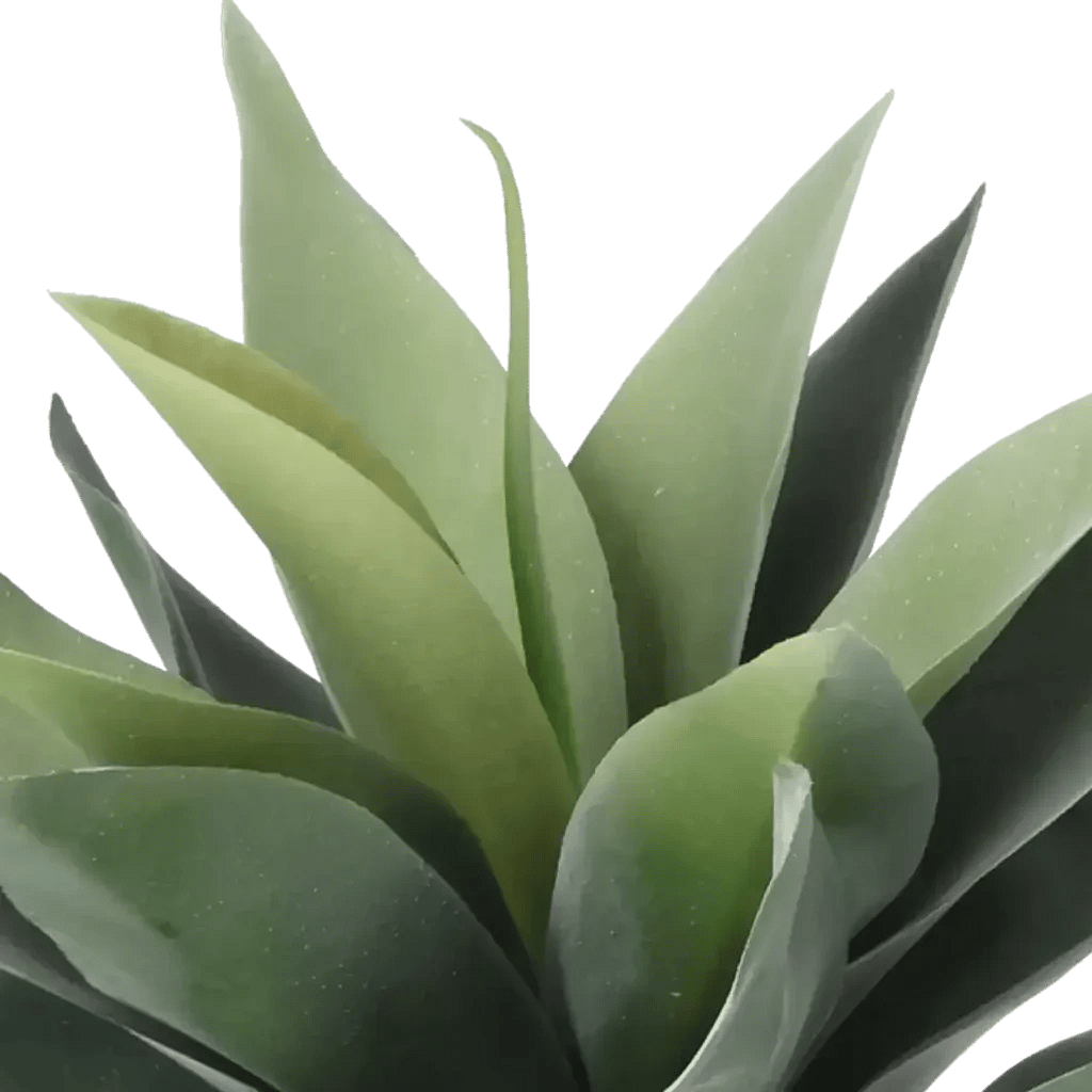 Closeup af Kunstig Agave H: 25 cm - UDGÅR.
