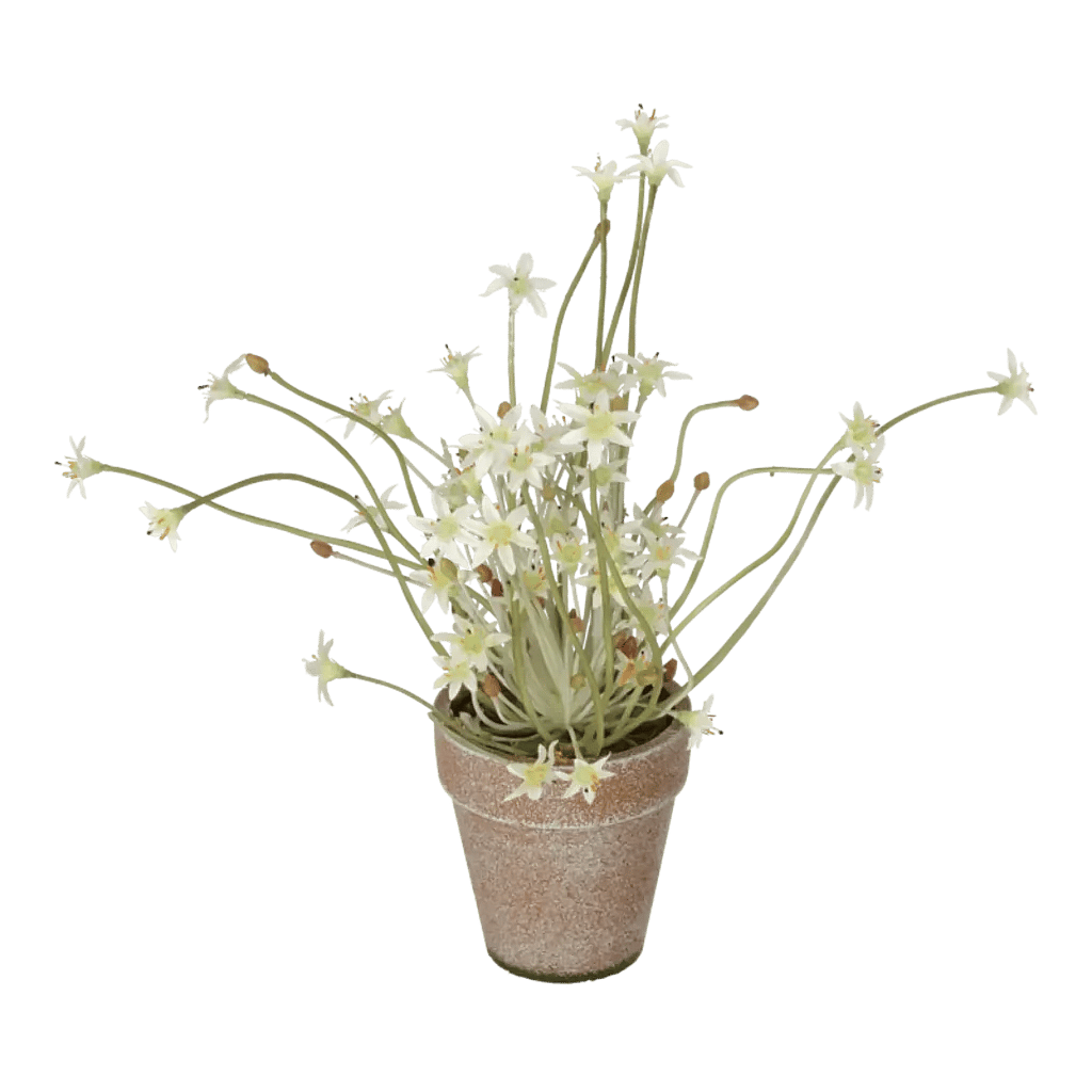Kunstig mini blomst H: 26 cm.