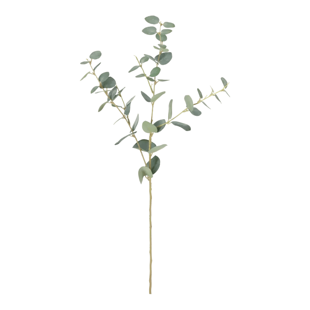 Kunstig eukalyptus stilk i grøn - L: 80 cm.