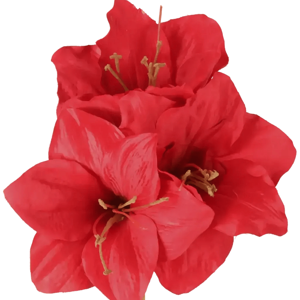 Closeup af Kunstig Amaryllis L: 60 cm.