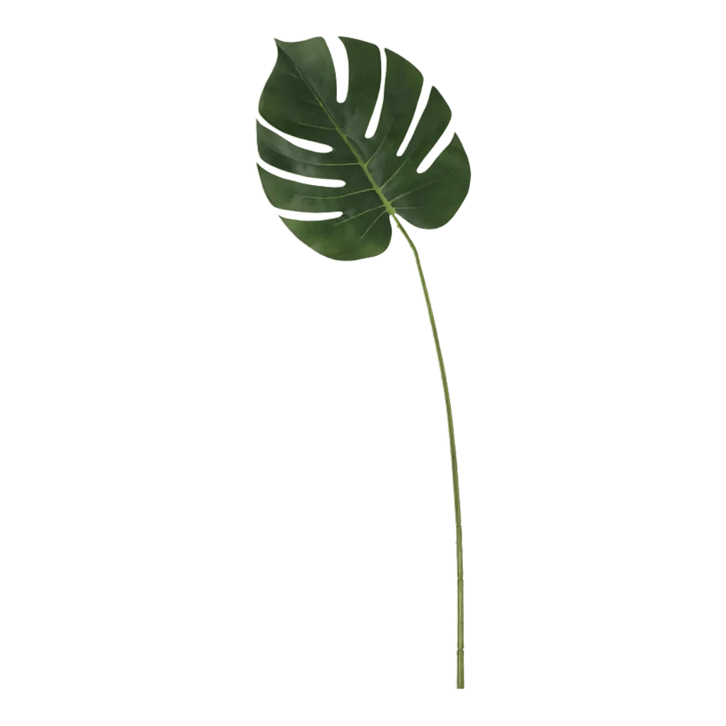 Kunstig monstera blad L: 99 cm.
