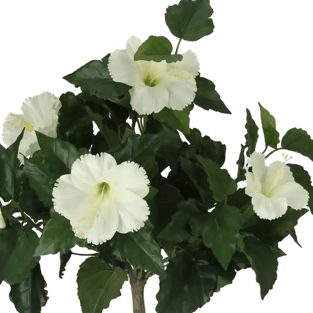 Closeup af Kunstig Hibiscus opstammet H: 66 cm.