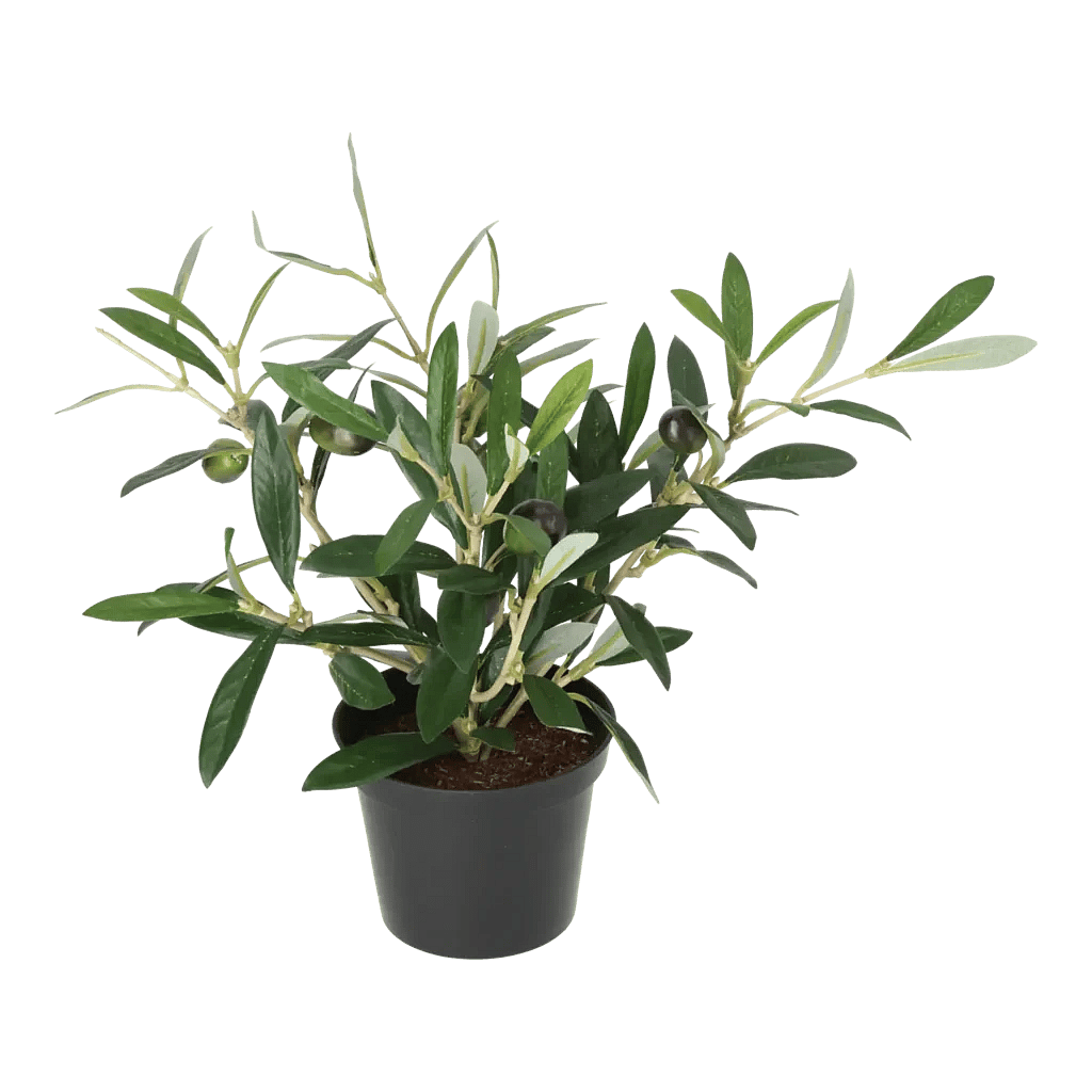 Kunstig oliven busk - H: 30 cm.