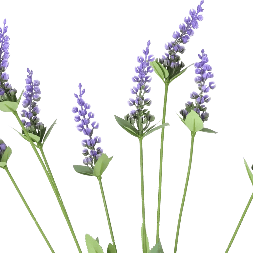 Closeup af Kunstig Lavendel H: 45 cm.