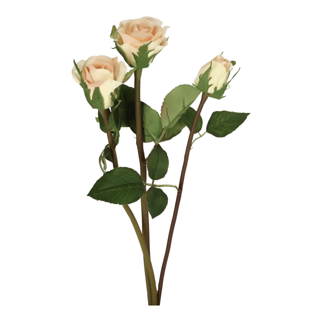 Kunstige Roser 3 stk. L: 30 cm.
