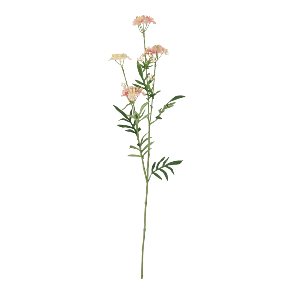 Kunstig kvist m. blomster L: 80 cm.