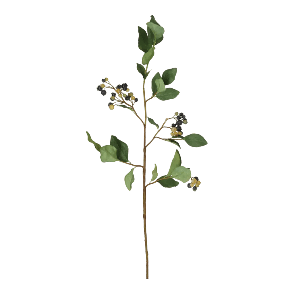 Kunstig stilk med bær - L: 80 cm.
