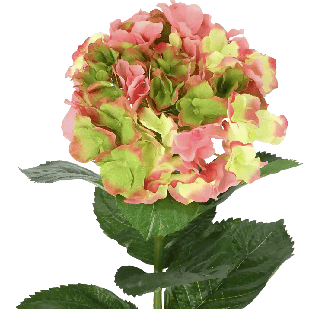 Closeup af Kunstig Hortensia L: 50 cm.