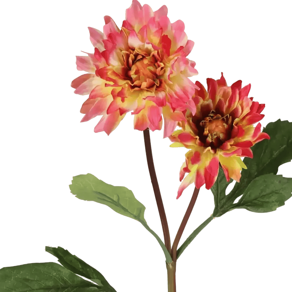 Closeup af Kunstig Dahlia L: 55 cm.