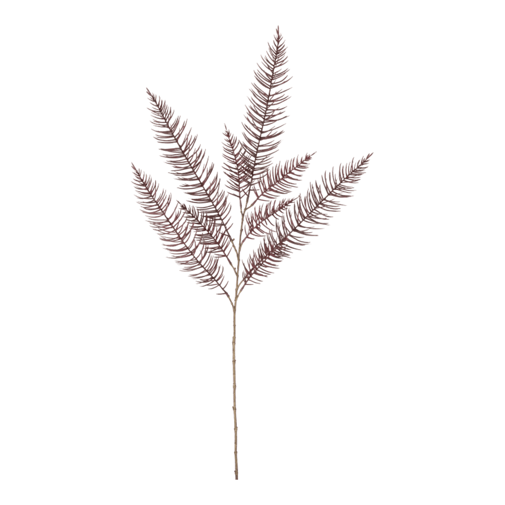 Kunstig vinrød Asparagus gren L 120 cm.