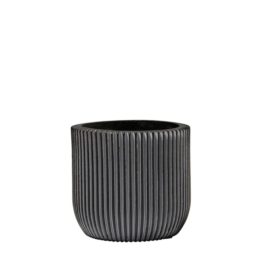 Capi krukke Groove special sort - 23x21x21 cm.