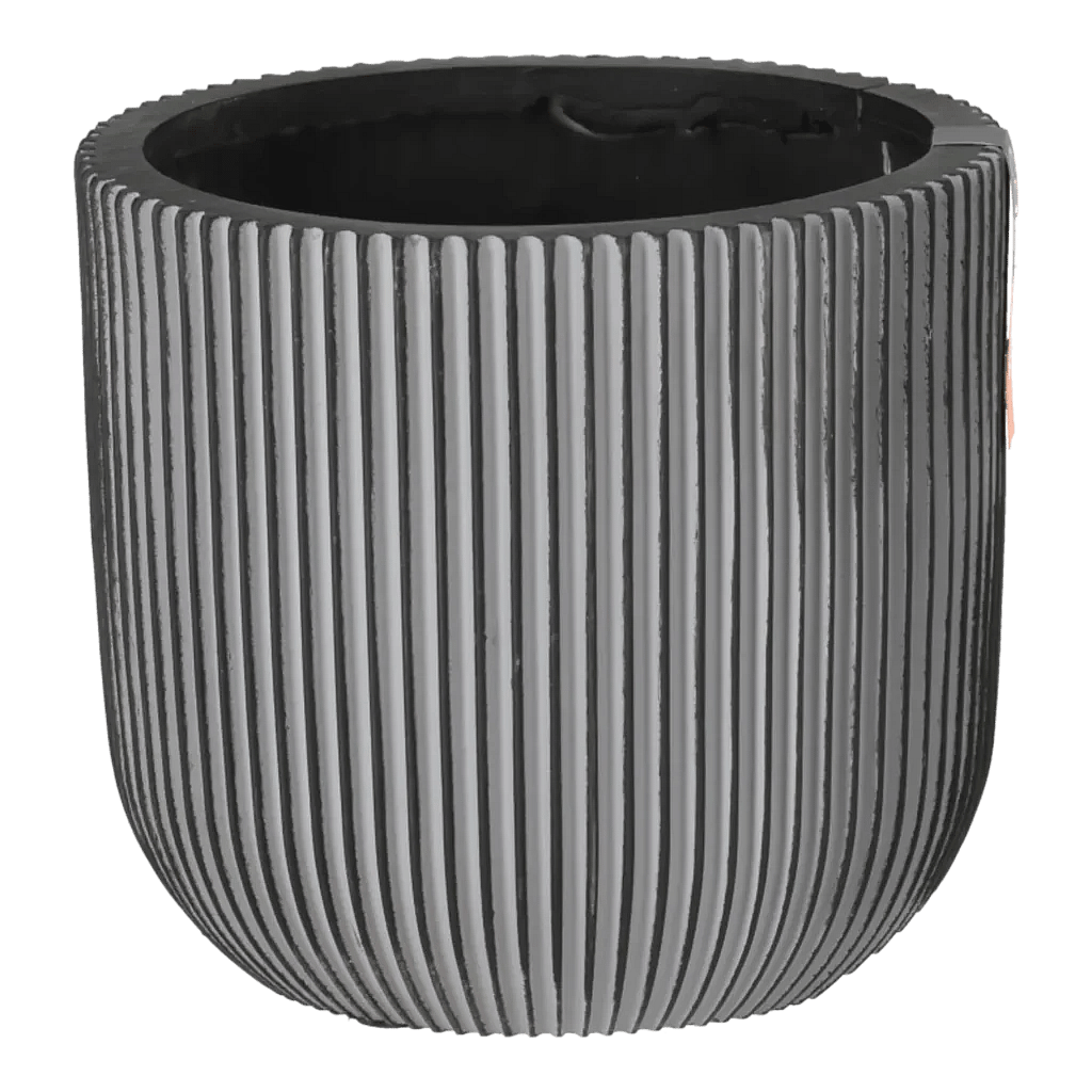 Capi potte Groove 14x13 cm Sort.