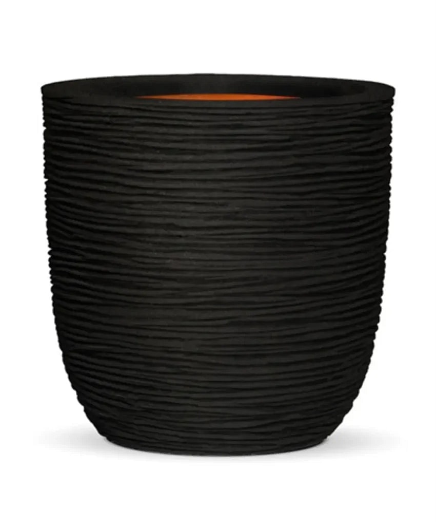 Capi Krukke Ball Rib Ø 35 cm H: 34 cm.