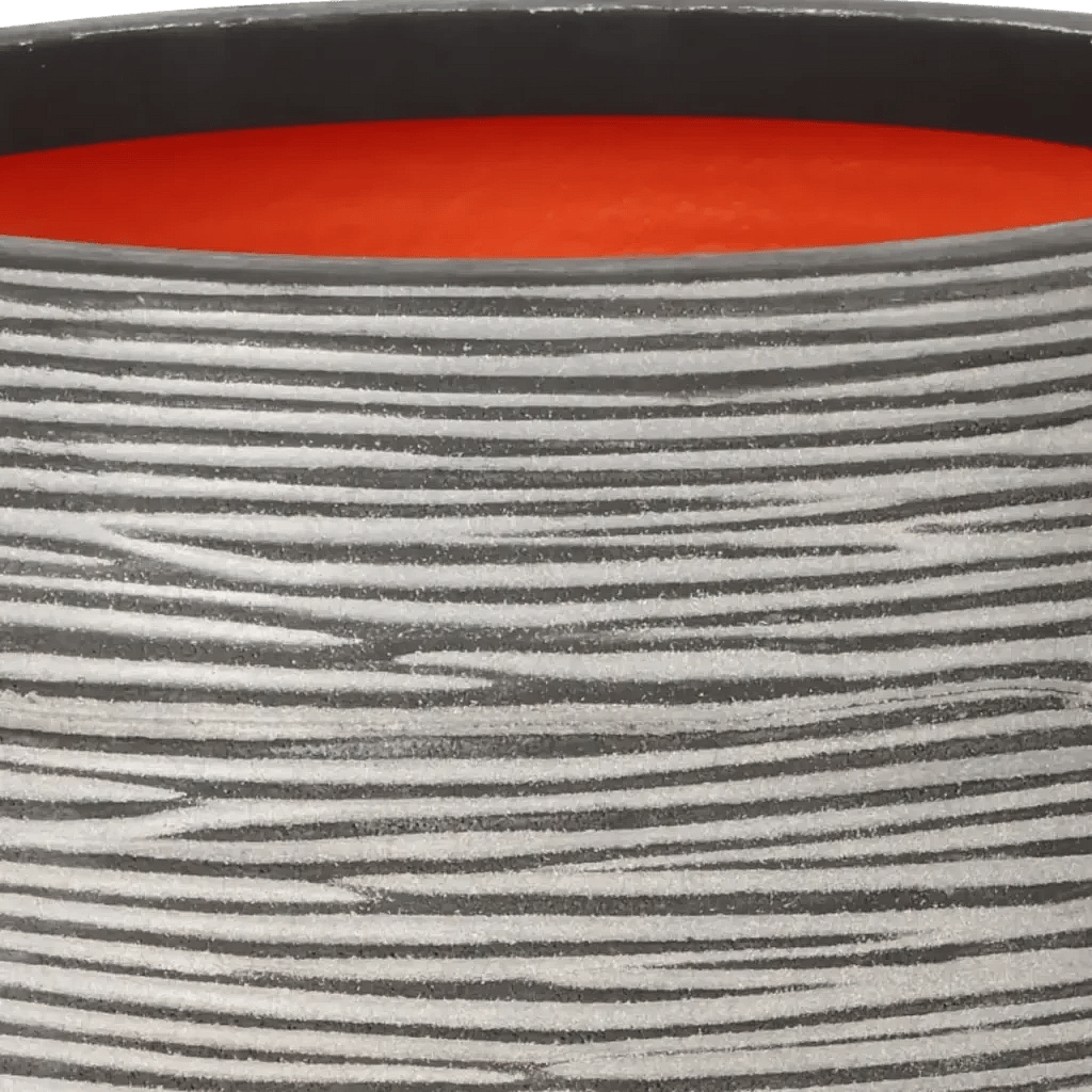 Closeup af Capi Vase Taper Round Rib H: 42 cm Ø: 38 cm.