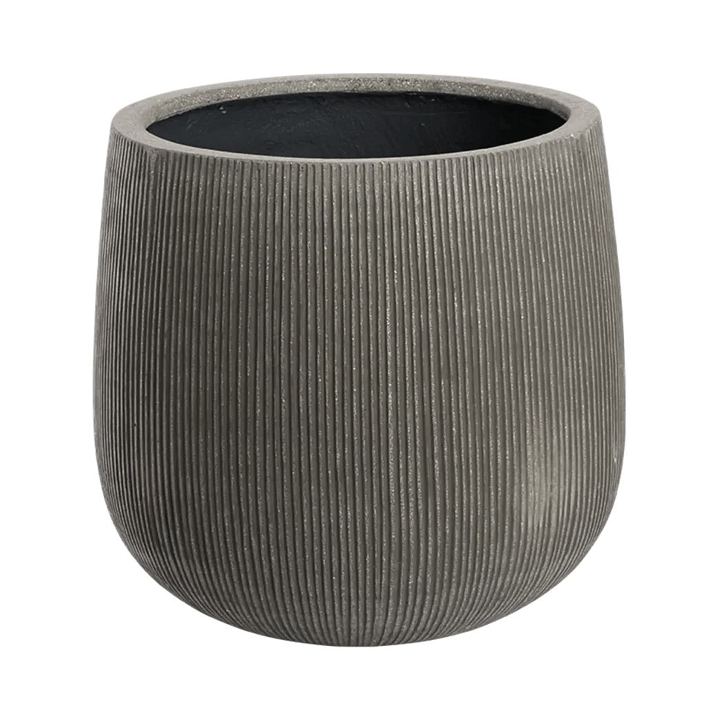 Donga Low Groove grå H: 36 Ø: 40 cm.
