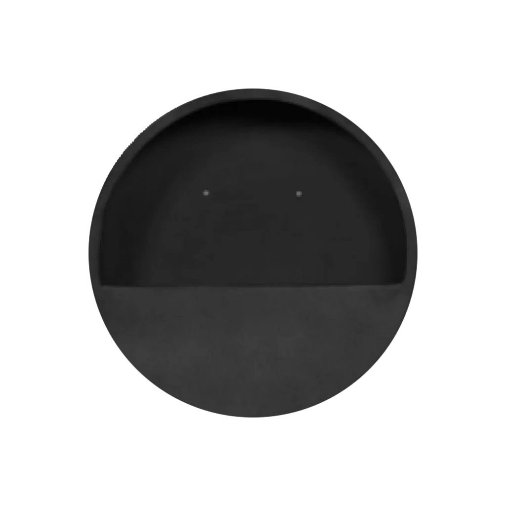 Wallhanger sort - Ø: 50 cm.
