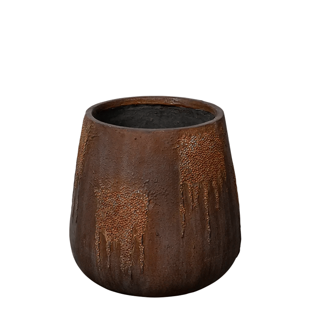 Krukke Brun - H: 46 cm Ø: 44 cm.