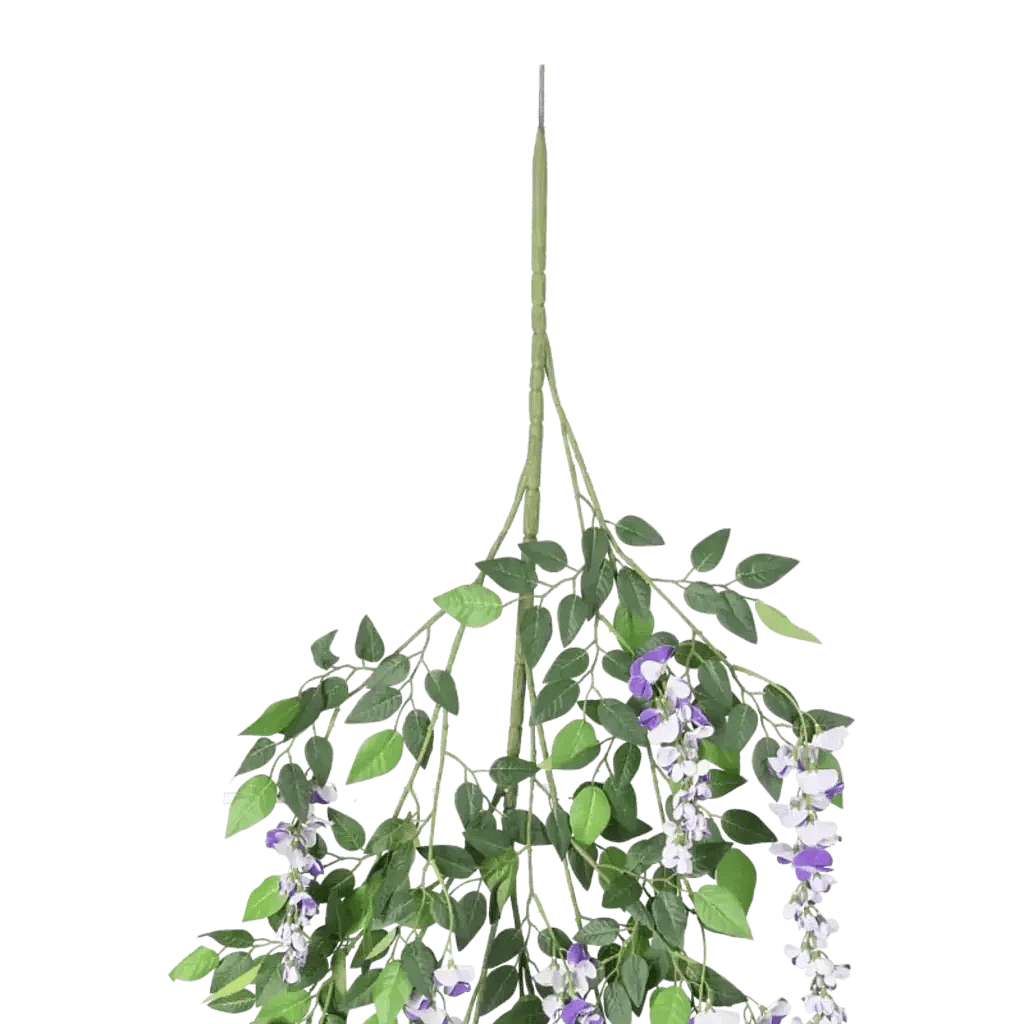 Closeup af Kunstig Wisteria Lavendel FR L: 125 cm.