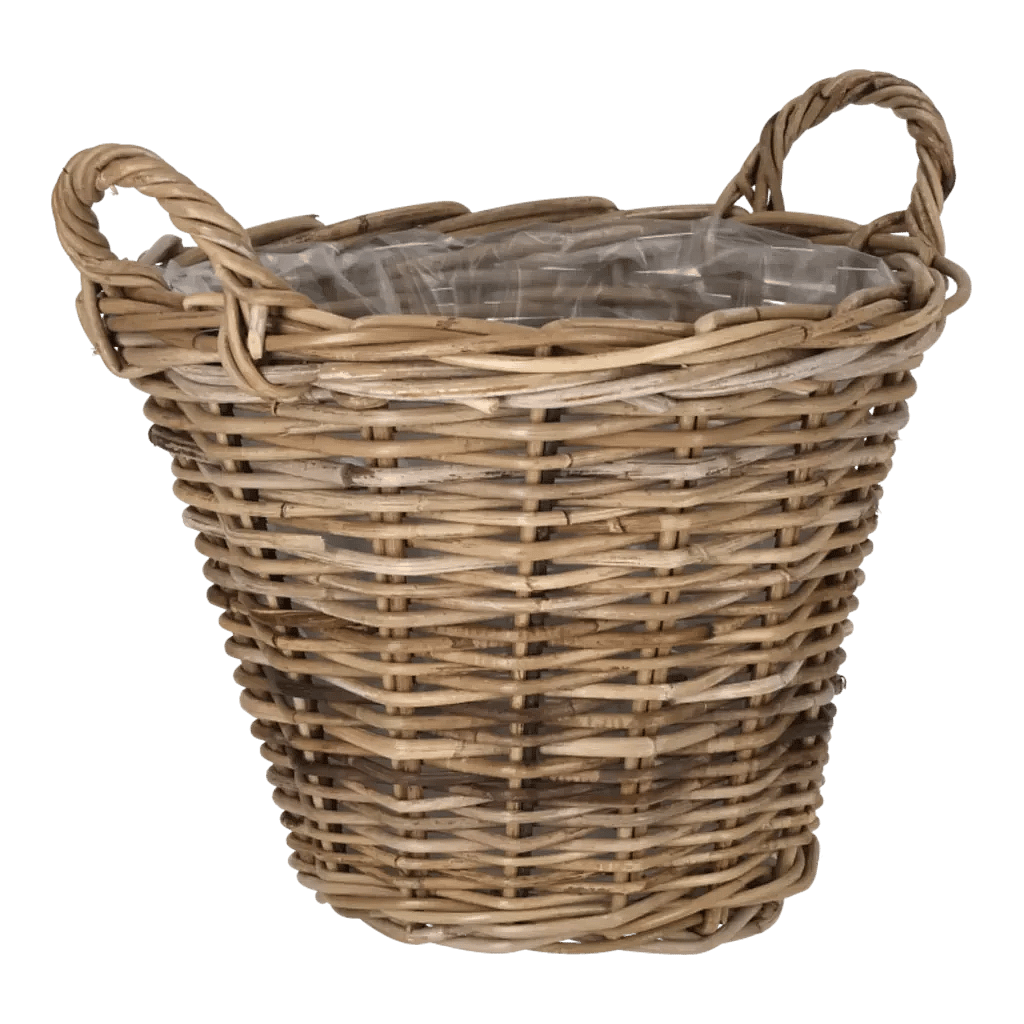 Rund Rattan kurv Ø: 40 cm.
