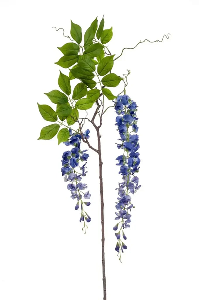 Kunstig Wisteria gren blå - L: 145 cm.