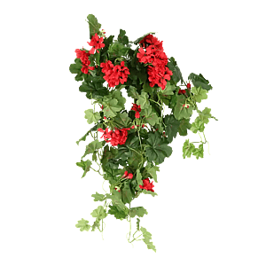 Kunstige Blomstrende Hængeplanter