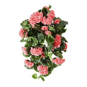 Kunstig Pelargonie hængeplante L: 65 cm.