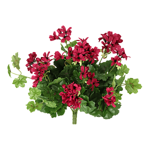 Kunstig Geranium Cascade busk violet - H: 35 cm.